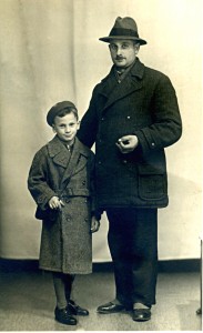 Herbert and his father Julius Falk (1938)